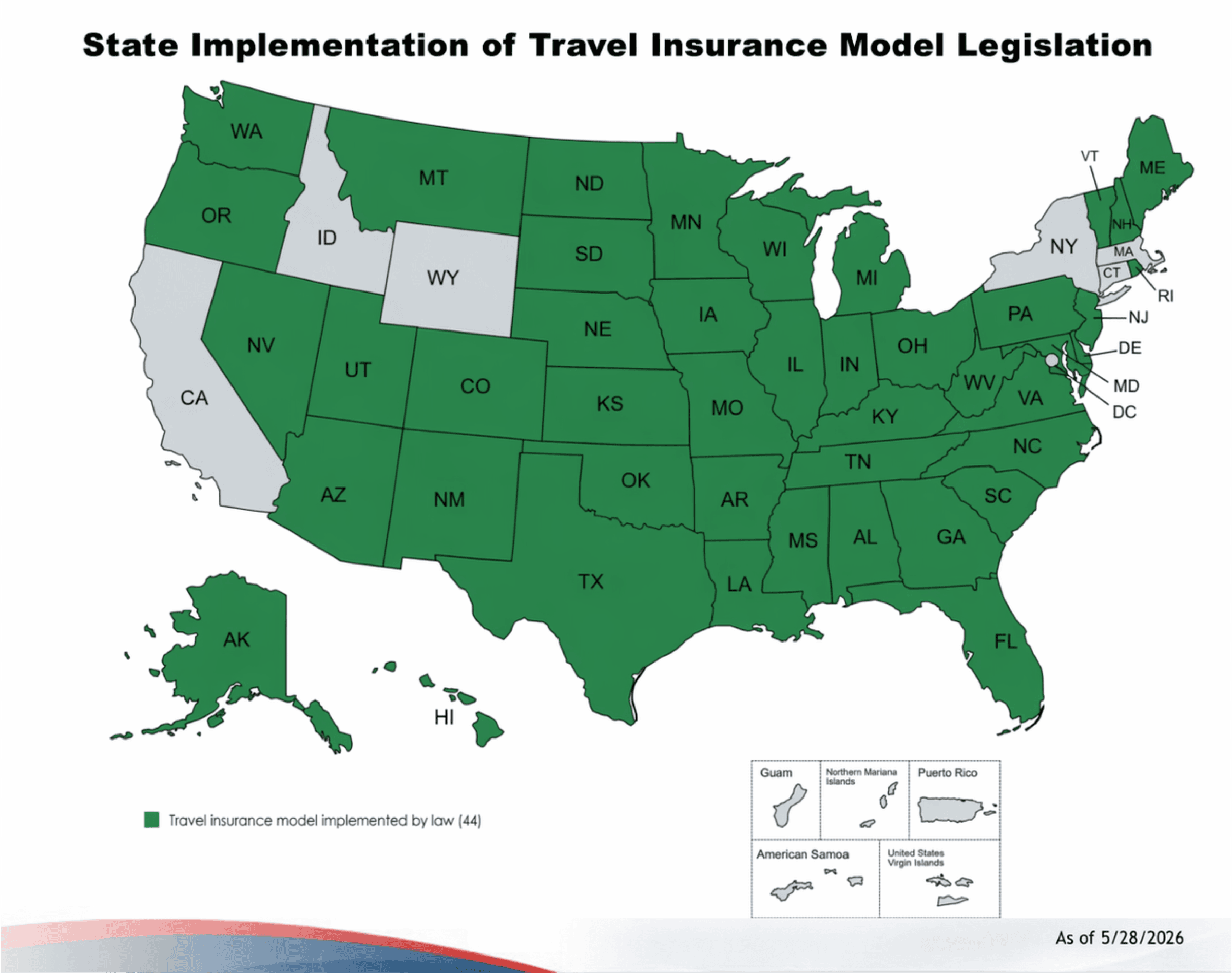 USTIA Travel Map